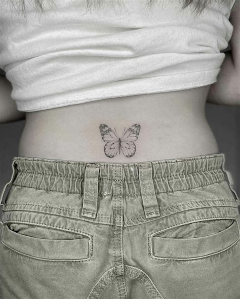 lower back butterfly tattoos|50+ Butterfly Tattoos with Meanings